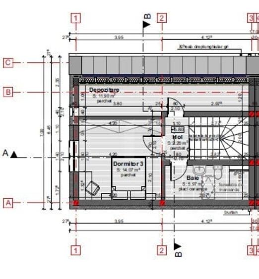 Duplex cu 4 camere cu Canalizare în Florești