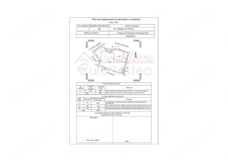 Casă cu 4 camere cu Teren 656 Mp în Central