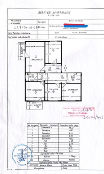 Apartament cu 4 camere decomandat în Colentina