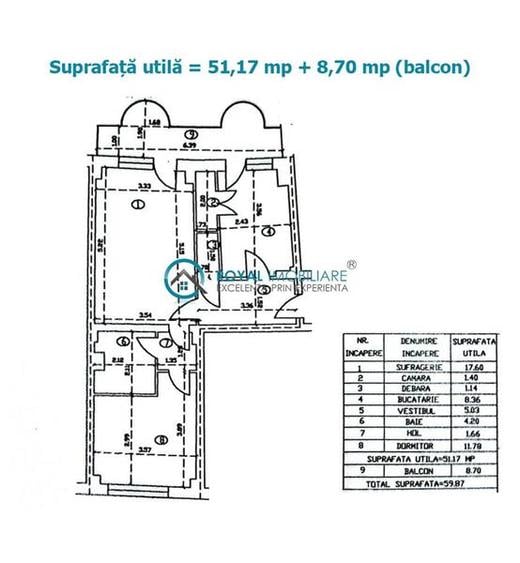 Apartament cu 2 camere decomandat în P-ța Mihai Viteazu