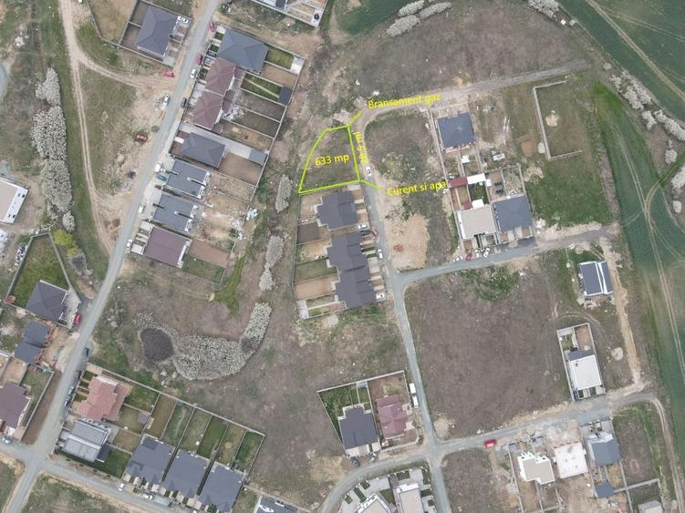 Teren Construcții intravilan de 633 mp, în Moșnița Nouă