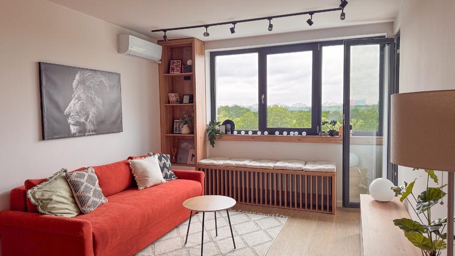 Apartament cu 2 camere semidecomandat, mobilat în Tineretului
