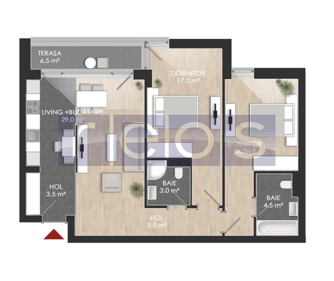 VANZARE 3 CAMERE | BALCON | STRAULESTI | PISCINA PRIVATA A COMPLEXULUI - 5