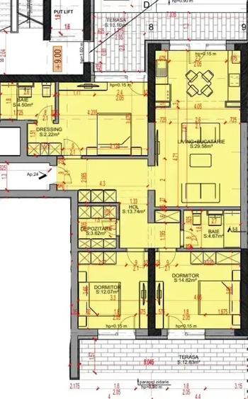 Apartament cu 4 camere semidecomandat în Theodor Pallady