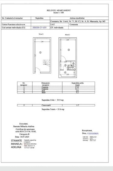 Apartament cu 2 camere decomandat în Faleza Nord