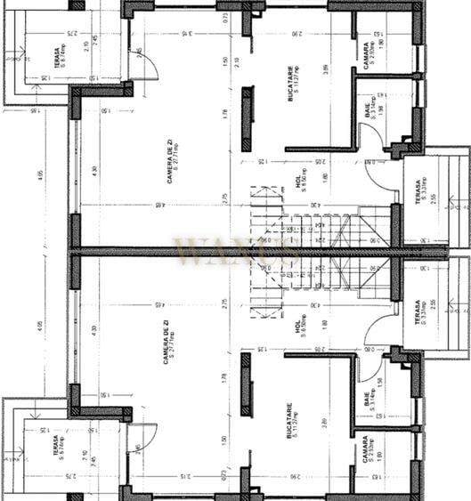 Duplex cu 4 camere cu Canalizare în Dâmbul Rotund
