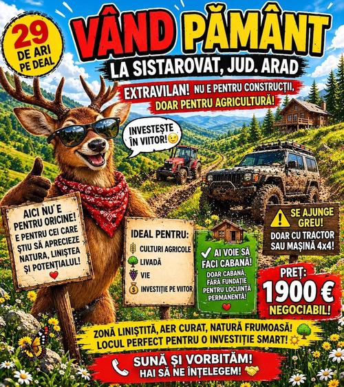 Teren de 2900 mp, în Șiștarovăț