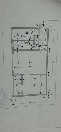 Apartament cu 2 camere semidecomandat în Cuza Vodă