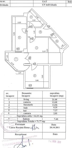 Apartament cu 2 camere semidecomandat în Fundeni