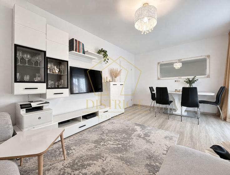 Apartament cu 2 camere semidecomandat, mobilat în Giroc
