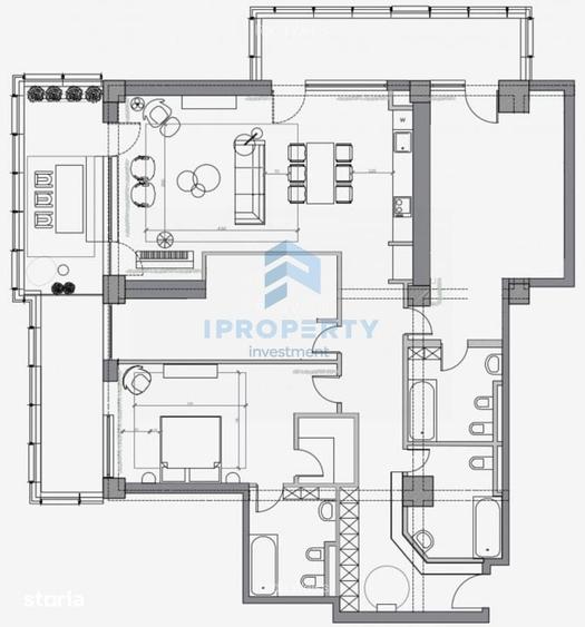 Apartament cu 4 camere în Central