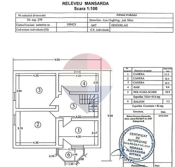 Casă cu 4 camere cu Teren 401 Mp în Hoghilag
