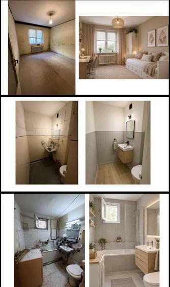Apartament cu 3 camere semidecomandat în Nord