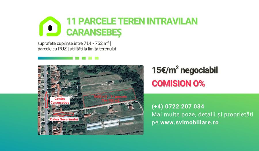 Teren intravilan de 715 mp, în Caransebeș