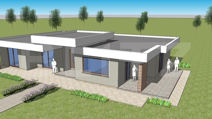 Casă individuală cu 4 camere cu Teren 724 Mp în Amați
