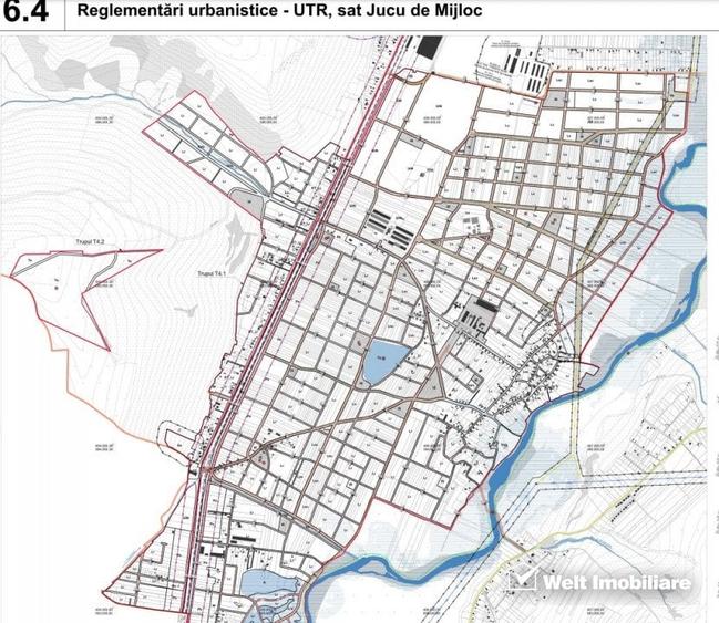 Teren Construcții intravilan de 800 mp, în Jucu de Mijloc