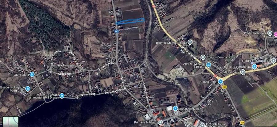 Teren de 3000 mp, în Mihăești