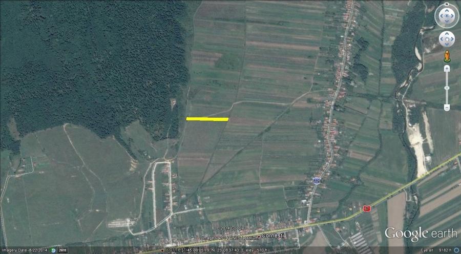 Teren Construcții extravilan de 3500 mp, în Bălești
