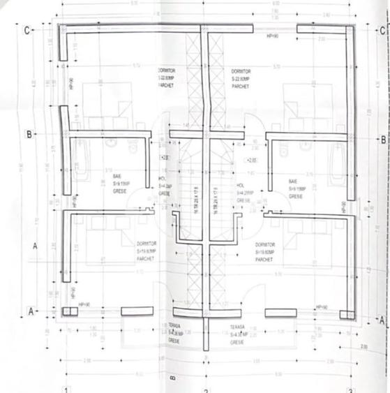 Duplex cu 3 camere cu Canalizare în Cristian