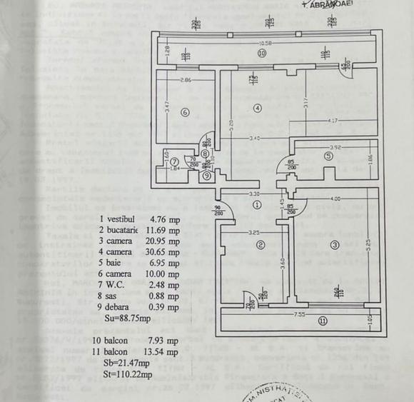 Apartament 4 camere transformat in 3, 110mp, 2 balcoane, centrala, Mall Vitan - 15