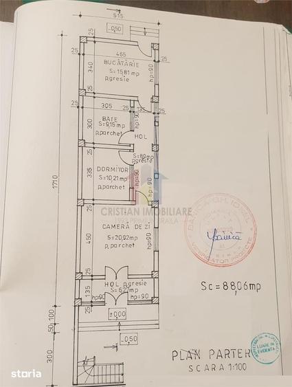 Casă cu 2 camere cu Teren 150 Mp în Pisc