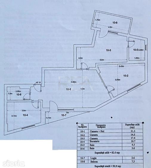 Apartament cu 3 camere decomandat, mobilat în Vitan