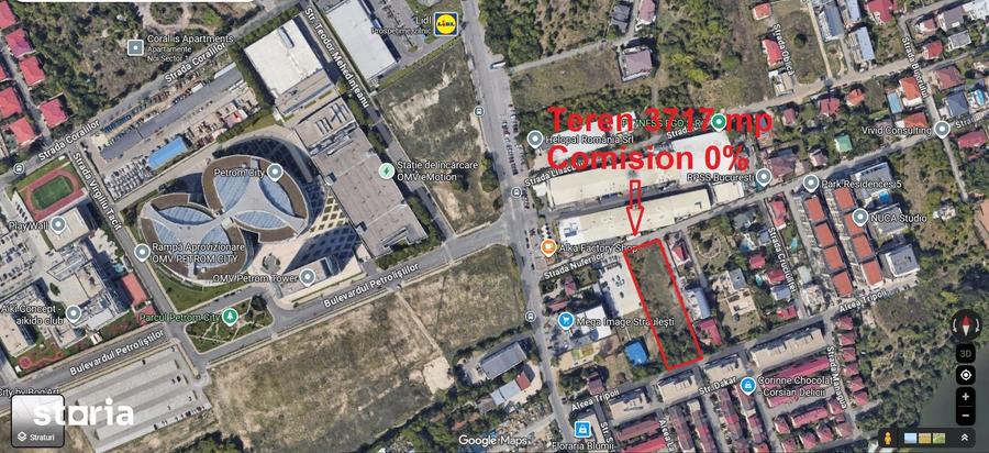 Teren de 3717 mp, în Dămăroaia