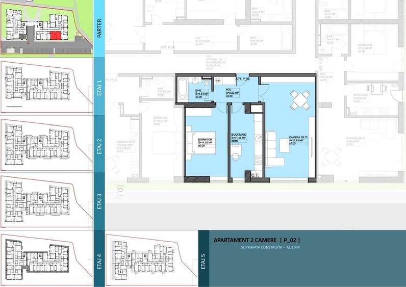 Vand 2 camere decomandate Complex Luxury Residence Tiglina - 2