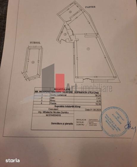 Spațiu comercial, de 150 mp, în Gara de Nord