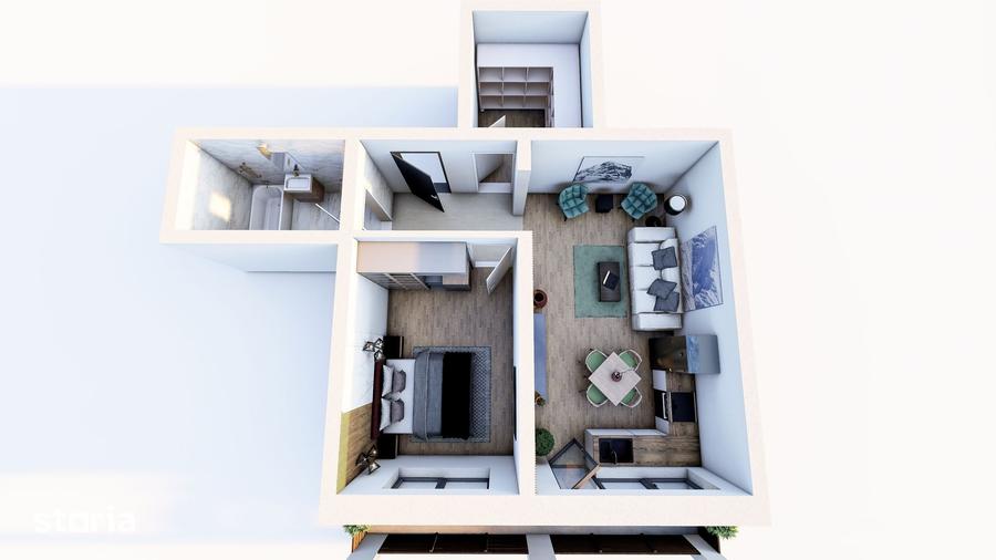 Apartament cu 2 camere în Sânpetru