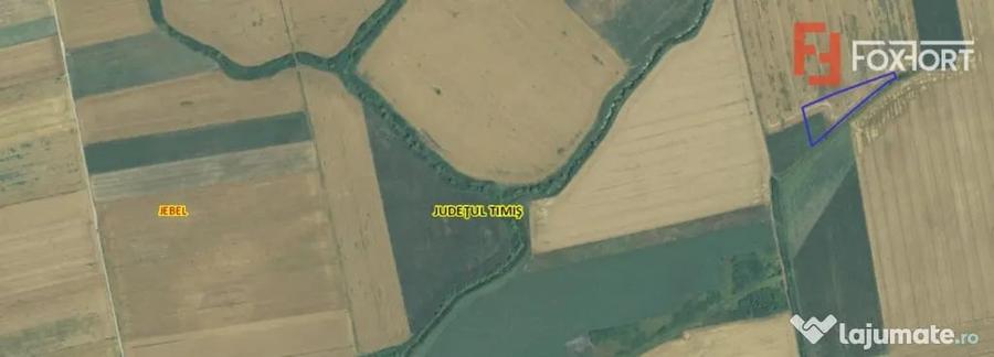 Teren agricol extravilan de vanzare, 2,69 hectare - Jebel Ti - Jebel (Timis) - 2