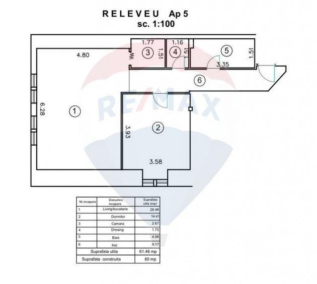 Apartament in zona Centrala, et.1, curte privata. - 9