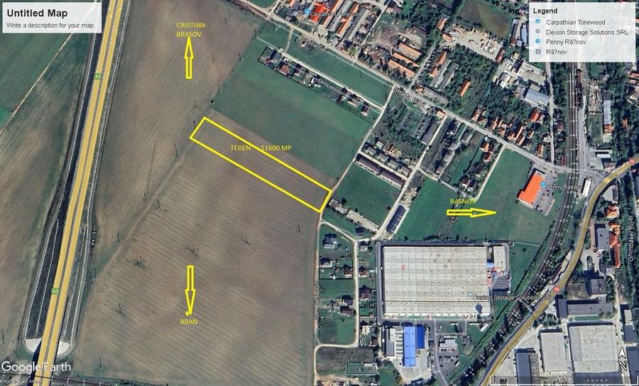 Teren agricol extravilan de 11600 mp, în Sud-Est