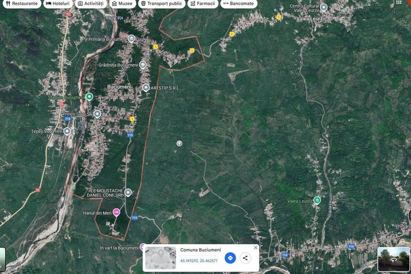 Teren de 1111 mp, în Buciumeni