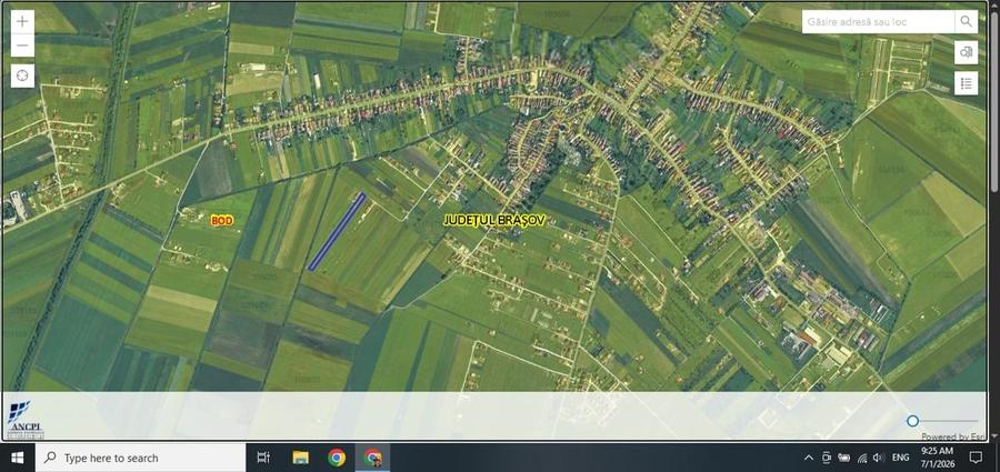 Teren agricol extravilan de 5000 mp, în Bod
