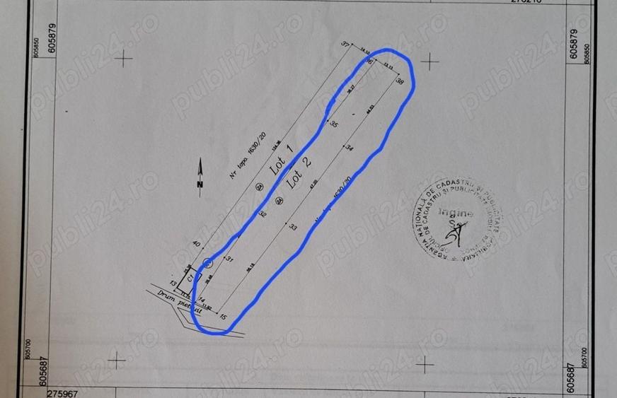 Teren de 2055 mp, în Calea Mare