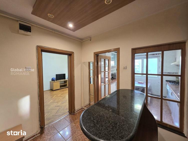 Apartament cu 2 camere semidecomandat, mobilat în Grivița
