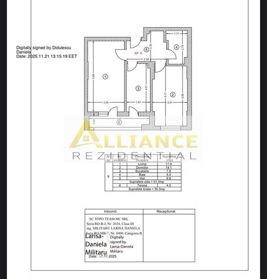 Apartament cu 2 camere decomandat în Central