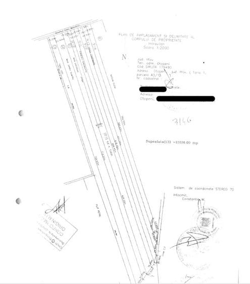Teren Construcții intravilan de 11075 mp, în Ferme