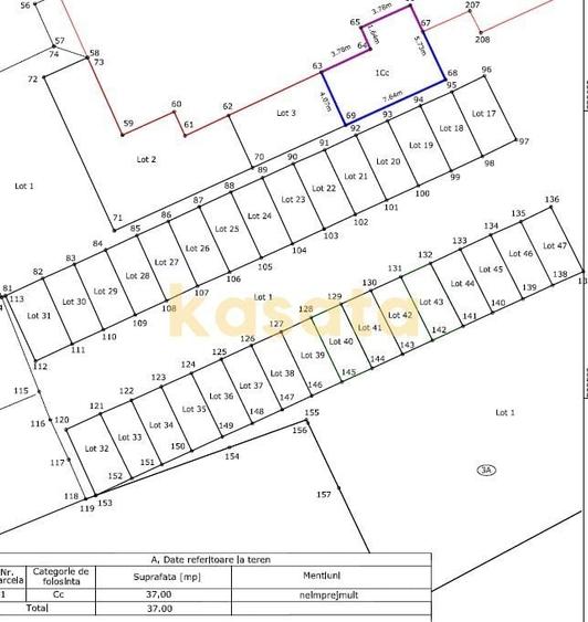 Apartament cu 3 camere decomandat în Tei