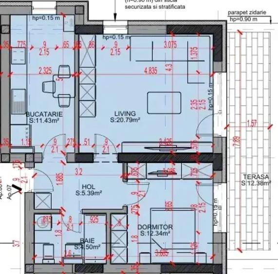 Apartament cu 2 camere decomandat în Theodor Pallady