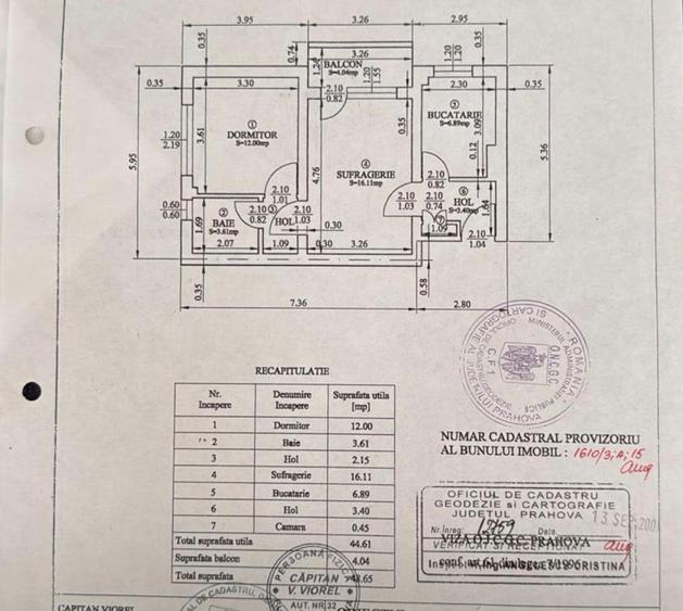 Apartament cu 2 camere semidecomandat în Sud