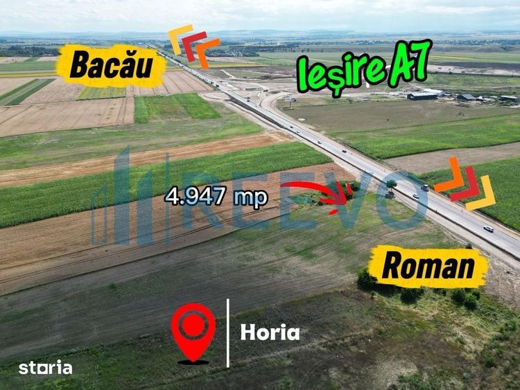 Teren de 4947 mp, în Horia