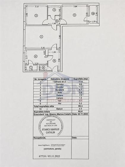 Apartament cu 3 camere semidecomandat în Rahova