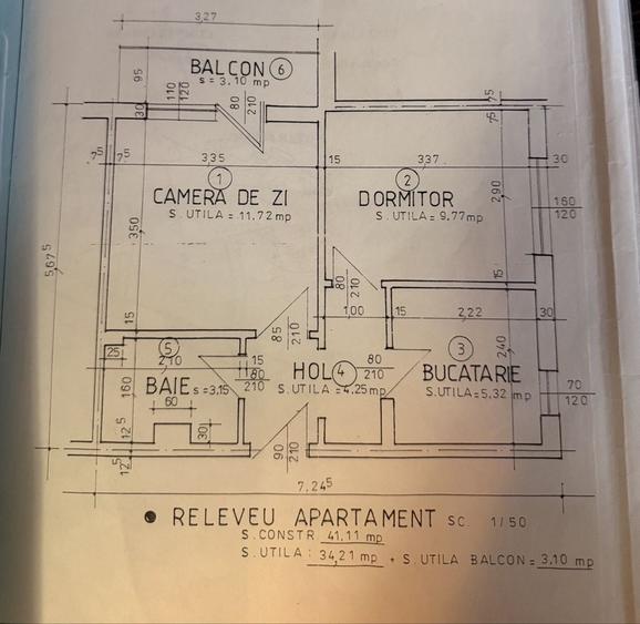 Apartament cu 2 camere decomandat în Vest