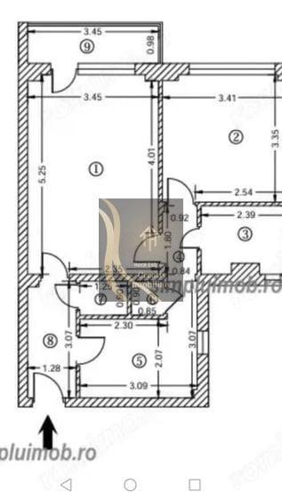 Apartament cu 2 camere circular, mobilat în Lujerului