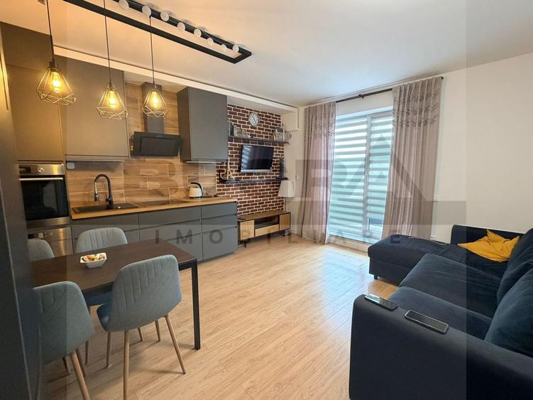 Apartament cu 2 camere semidecomandat, mobilat în Chinteni
