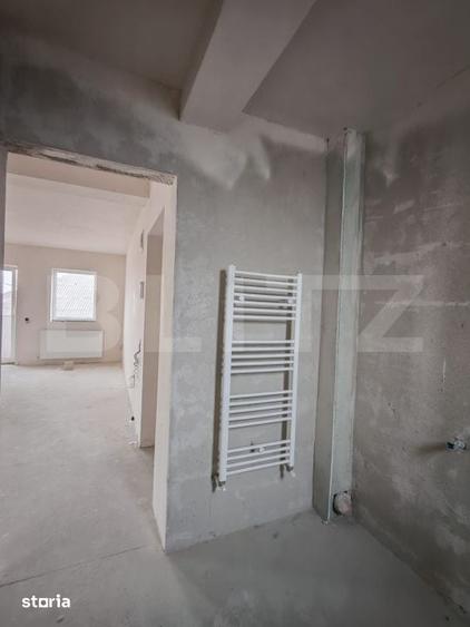 Apartament 3 camere, 58 mp, semifinisat, zona centrala - 5