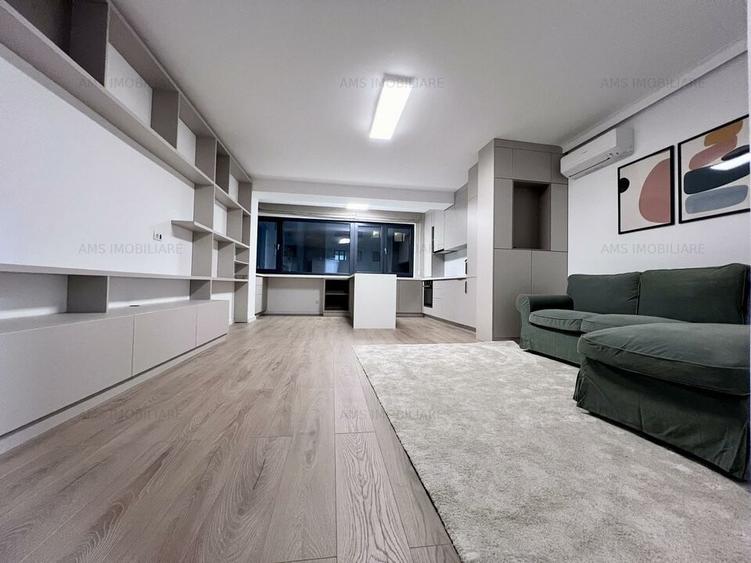 Apartament cu 2 camere semidecomandat, mobilat în Pipera