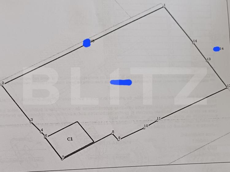 Teren Construcții intravilan de 850 mp, în Central